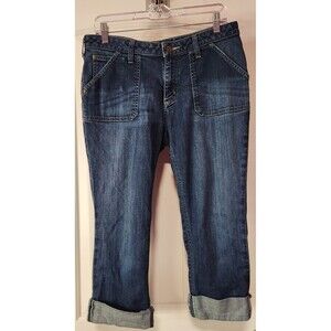 CARHARTT Women’s Size 10 Curvy Fit Cropped Jeans Slash Pockets